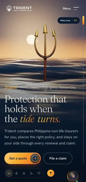 Trident PH on a phone
